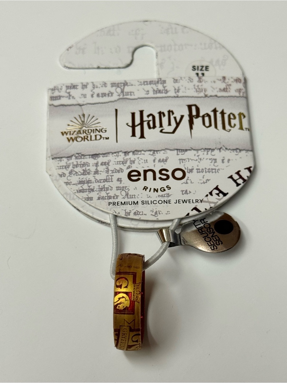 Harry Potter x Enso Gryffindor Silicone Ring Size 11